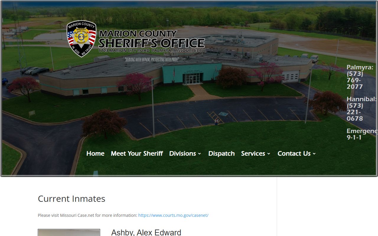 Marion County inmate population current inmate list with incarceration dates